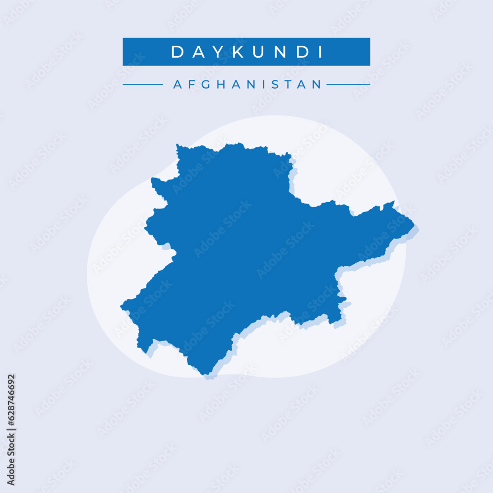 Vector illustration vector of Daykundi map Afghanistan