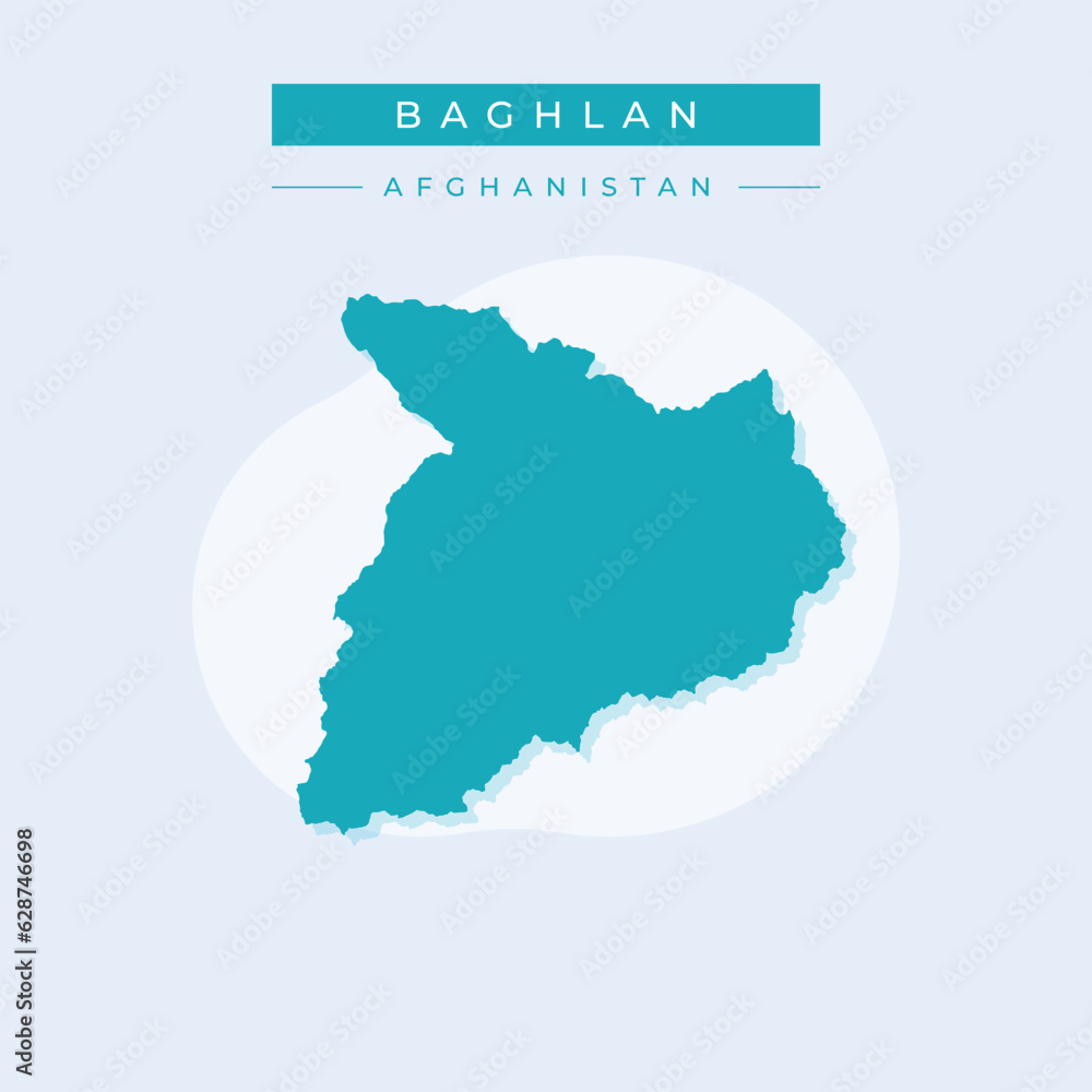 Vector illustration vector of Baghlan map Afghanistan
