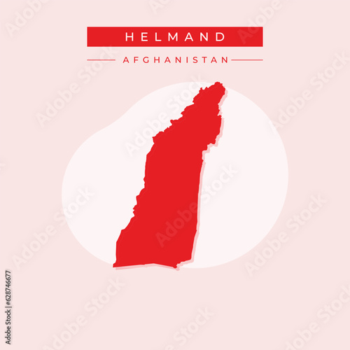 Vector illustration vector of Helmand map Afghanistan photo