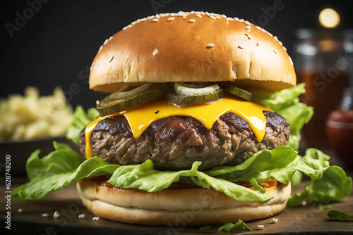 A mouthwatering awardwinning burger photo