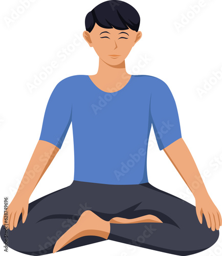 Sukhasana yoga pose asana