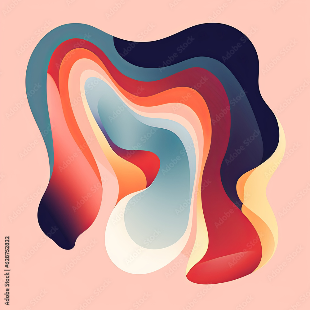 Abstract Organic Fluid Artistic Graphic Design Abstract Organic Fluid Artistic Graphic Design