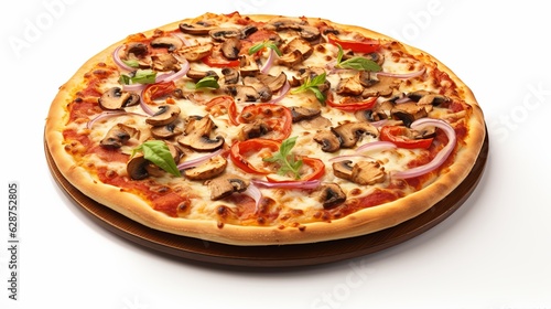 Pizza on White Background