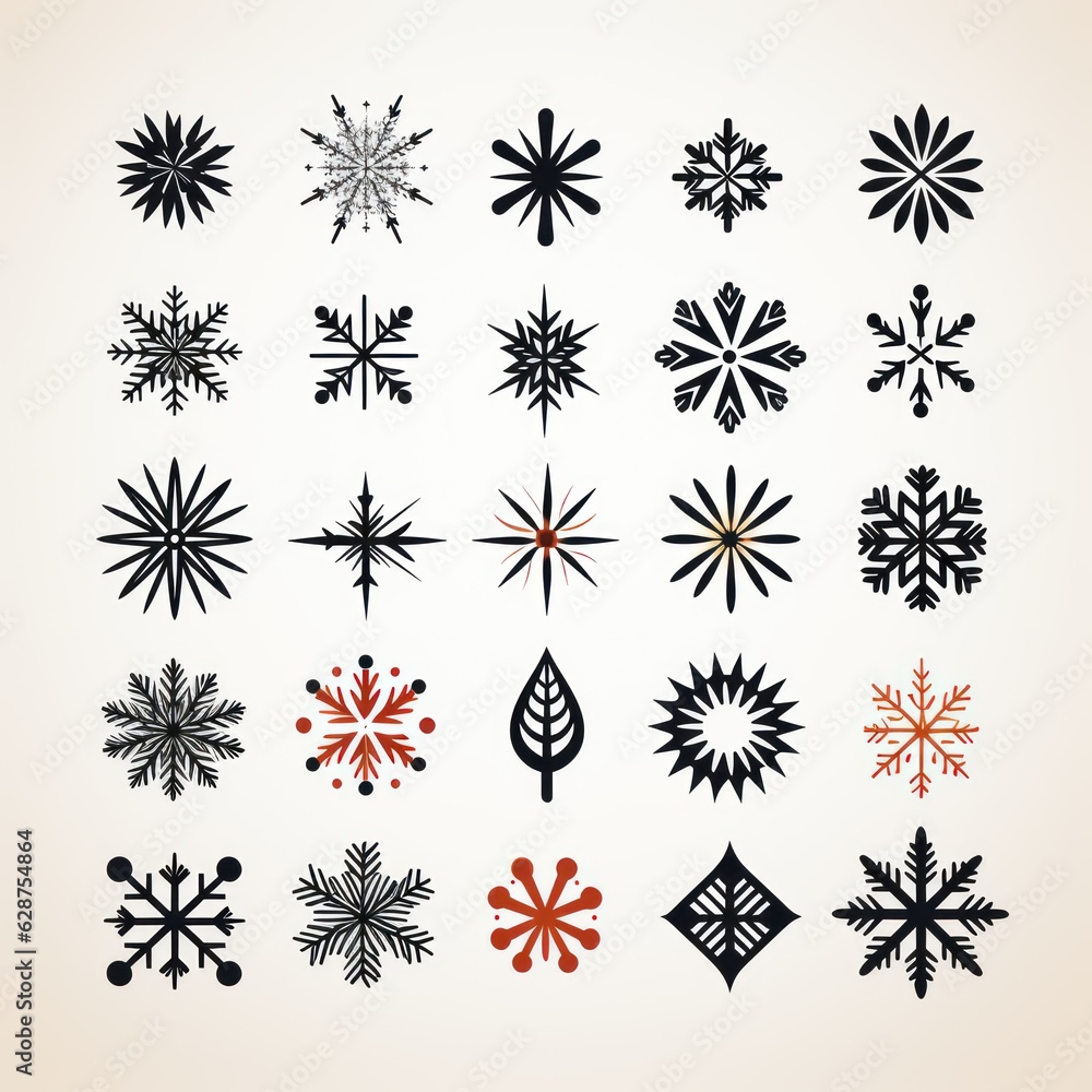 Winter's Whimsical Snowflake Doodles A Vector Image Celebrating Love Winter's Whimsical Snowflake Doodles A Vector Image Celebrating Love