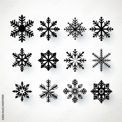 Winter s Whimsical Snowflake Doodles A Vector Image Celebrating Love