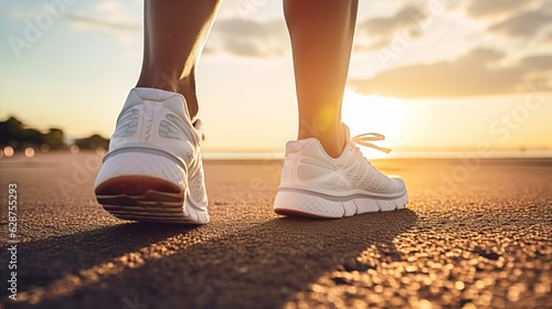 person running on the beach.