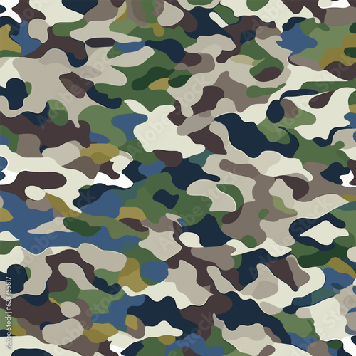 military camouflage seamless pattern