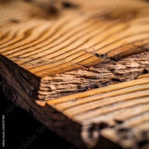 Closeup of a Wooden Board Texture