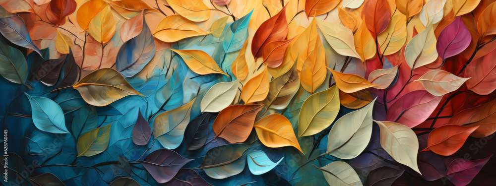 custom made wallpaper toronto digitalFragment of multicolored organic flower texture painting. Abstract art background. oil on canvas, generative ai