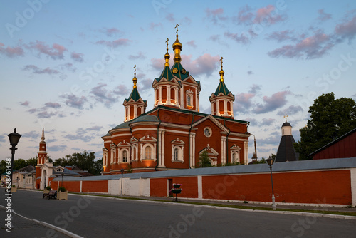 View of the ancient Cathedral of the Exaltation of the Holy Cross in the early June morning. Kolomna. Moscow region, Russia photo