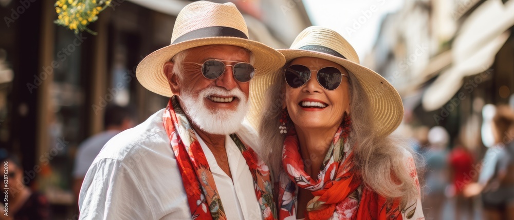 Seniors enjoy a luxurious and joyous vacation with style and enthusiasm. Generative AI Seniors enjoy a luxurious and joyous vacation with style and enthusiasm. Generative AI