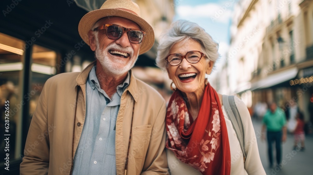 Seniors enjoy a luxurious and joyous vacation with style and enthusiasm. Generative AI Seniors enjoy a luxurious and joyous vacation with style and enthusiasm. Generative AI