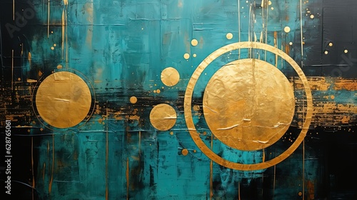 Fototapeta abstrakcja w stylu boho