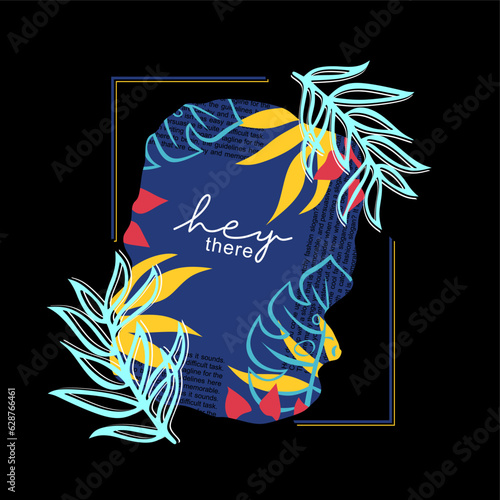 Hey there typography slogan for t shirt printing, tee graphic design.  