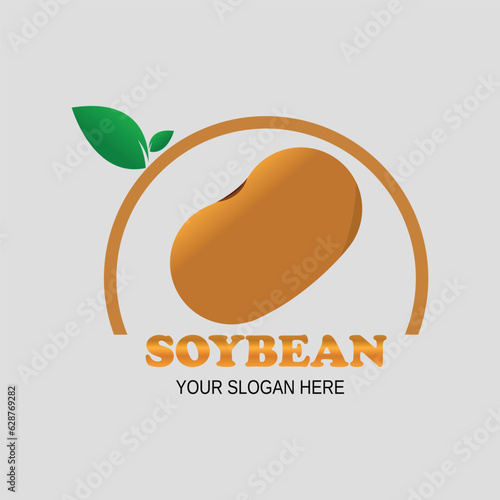 soya beans illustration vector, can be used for shop labels, tofu emblems, dsigen logos