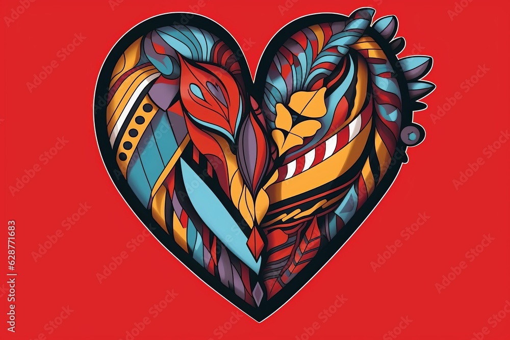 Diverse and Unique Minimalistic Sleek and Defined Heart Design Graphic Diverse and Unique Minimalistic Sleek and Defined Heart Design Graphic