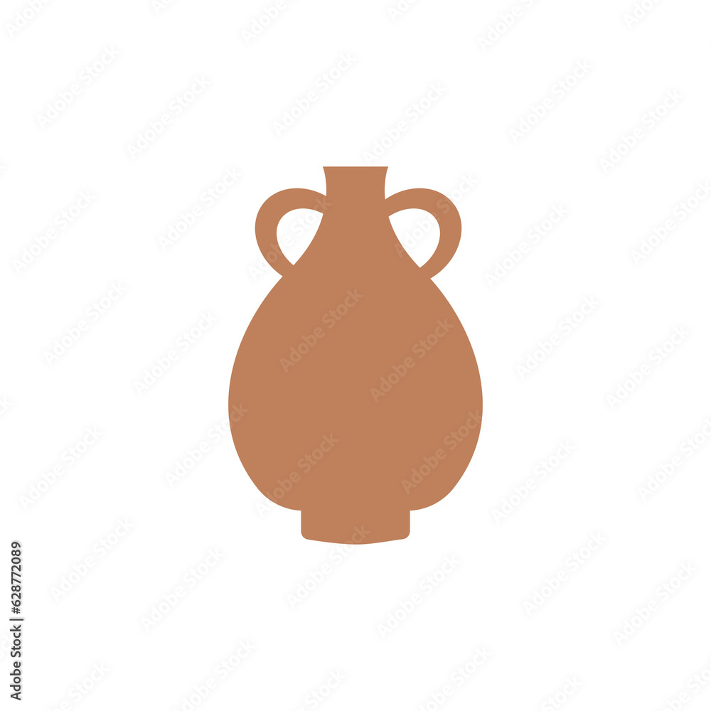 natural boho vase shape element