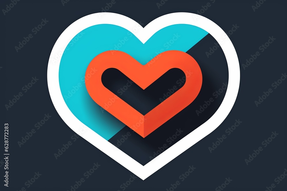 Diverse and Unique Minimalistic Sleek and Defined Heart Design Graphic Diverse and Unique Minimalistic Sleek and Defined Heart Design Graphic