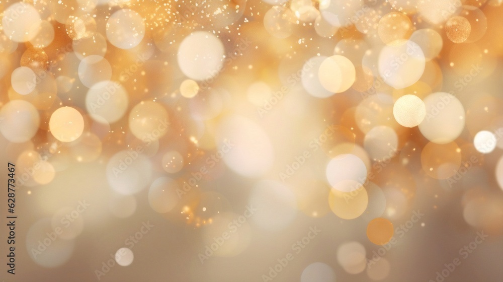 Generative AI : Vector abstract pastel Ivory and Gold background with blur bokeh light effect. Generative AI : Vector abstract pastel Ivory and Gold background with blur bokeh light effect.