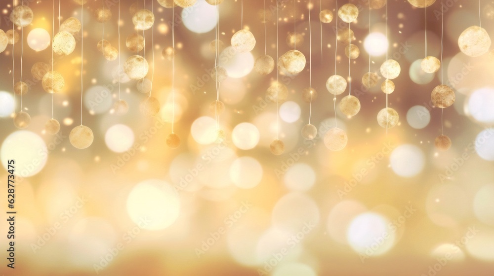 Generative AI : Vector abstract pastel Ivory and Gold background with blur bokeh light effect. Generative AI : Vector abstract pastel Ivory and Gold background with blur bokeh light effect.