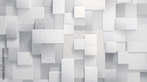 Generative AI : Vector Abstract Elegant white and grey Background. Abstract white Pattern. Squares Texture