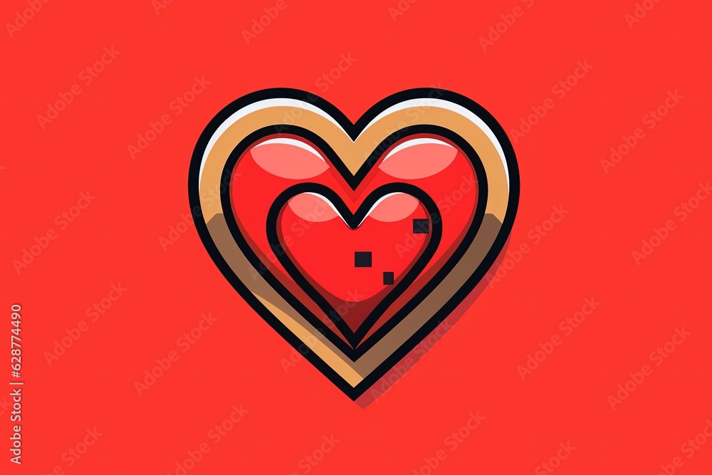 Diverse and Unique Minimalistic Sleek and Defined Heart Design Graphic Diverse and Unique Minimalistic Sleek and Defined Heart Design Graphic