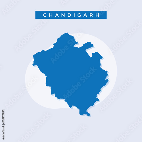 National map of Chandigarh, Chandigarh map vector, illustration vector of Chandigarh Map.