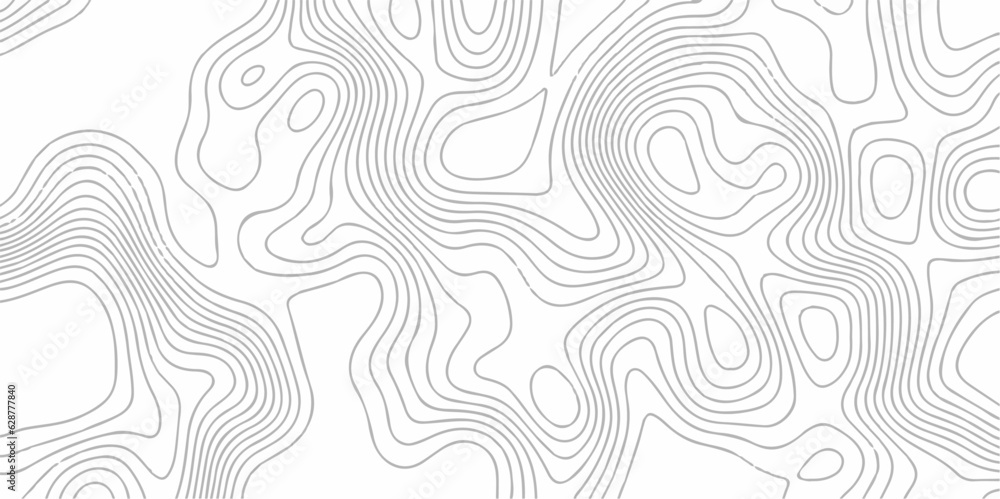 Fototapeta premium Topographic map and landscape terrain texture grid. Terrain map. Contours trails, image grid geographic relief topographic Cartography Background monochrome image. 3D waves Marble texture with pattern