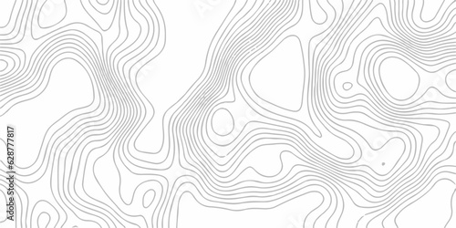 Modern design with White background with topographic wavy pattern design. paper texture Imitation of a geographical map shades. Abstract white pattern topography vector background.