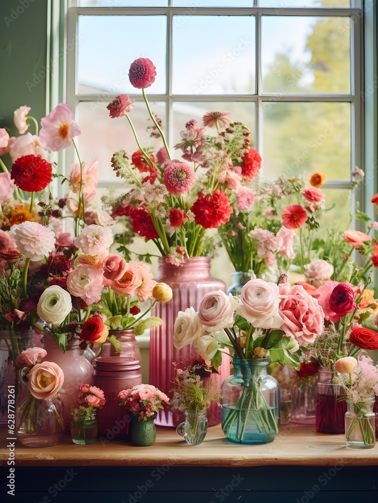 Stunning Dutch-Style Flower Arrangements in Vibrant Colors: Perfect for Your Business!