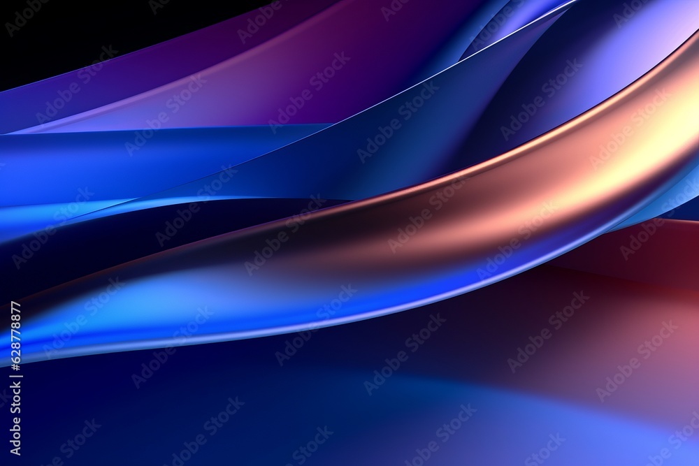 Naklejka premium Dynamic Colored Lines Gradient Abstract Background