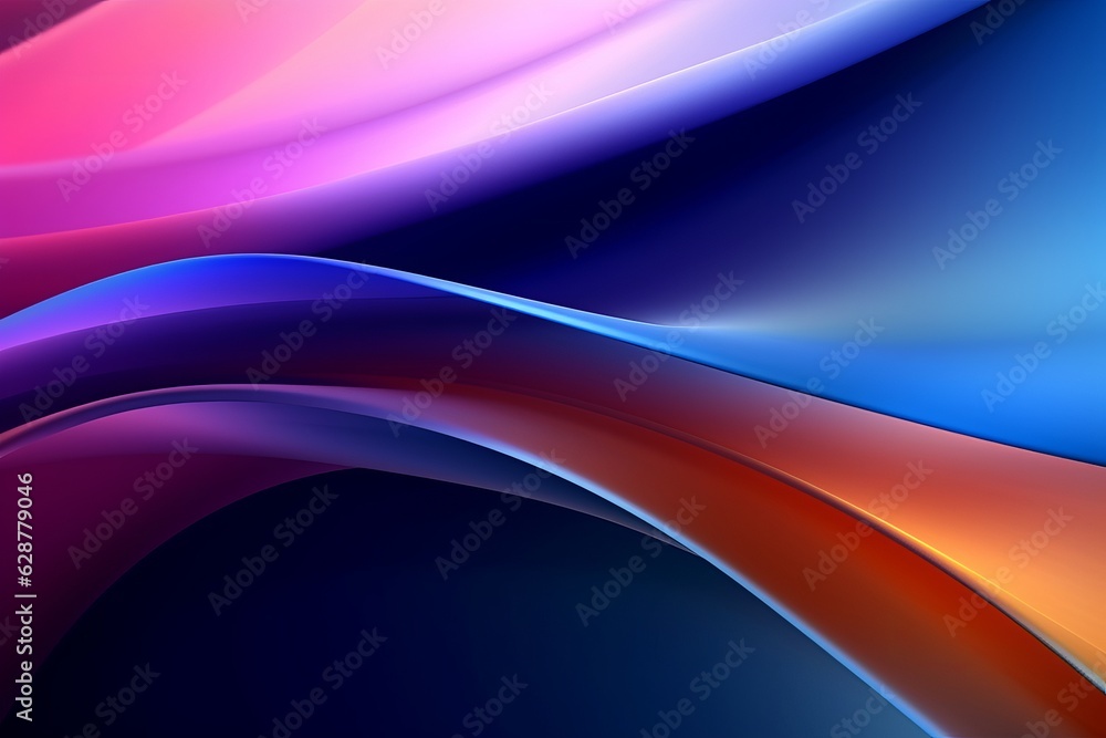 Fototapeta premium Dynamic Colored Lines Gradient Abstract Background