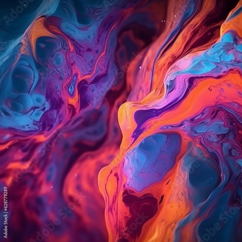 Dynamic Fluid Vibrant Flowing Abstract Background
