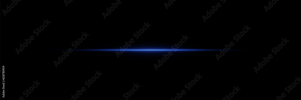Line of light. Magic glow, particles of light, sparks. Glowing line on a black background. Line of light. Magic glow, particles of light, sparks. Glowing line on a black background.