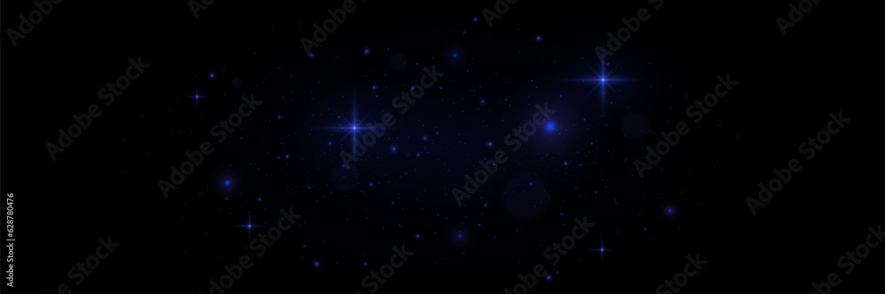 Shiny particle effect. Vector sparkles on a black background. Christmas light effect. Shiny magical dust particles. Sparks of dust and stars shine with a special light Shiny particle effect. Vector sparkles on a black background. Christmas light effect. Shiny magical dust particles. Sparks of dust and stars shine with a special light