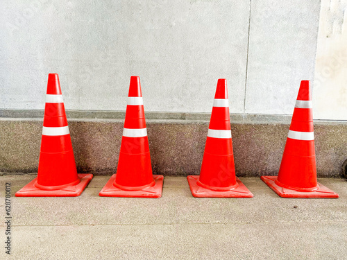 Traffic cone, rubber cone.