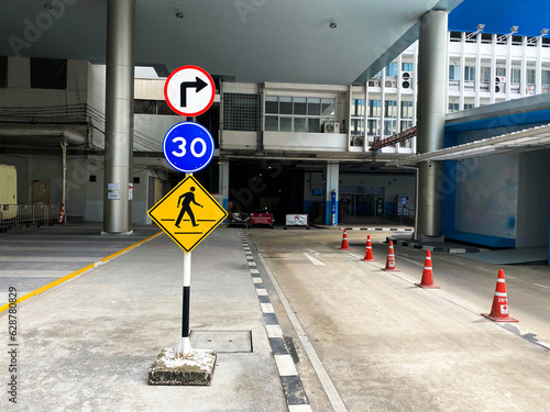 Road signs, roads, traffic, transportation, urban speed, 