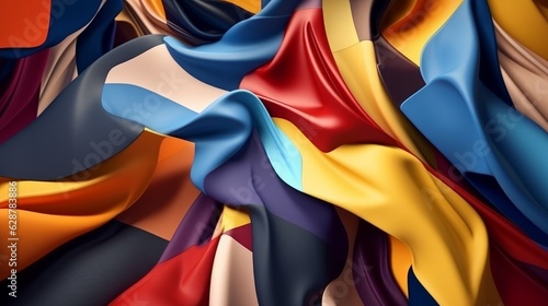 Fashion and Fabric Theme 3D Abstract Background