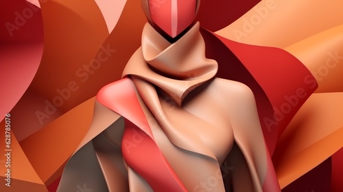 Fashion and Fabric Theme 3D Abstract Background