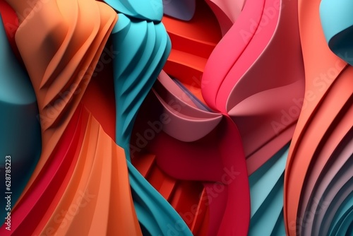 Fashion and Fabric Theme 3D Abstract Background photo