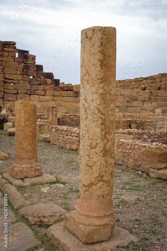 Church of Servus in Roman ancient city Sufetula in Sbeitla city in north-central Tunisia photo