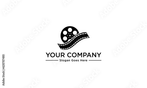 Film Reel logo vector for a production company