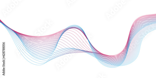 Futuristic Abstract flowing wave lines. Design element for technology, science, modern concept.vector eps 10