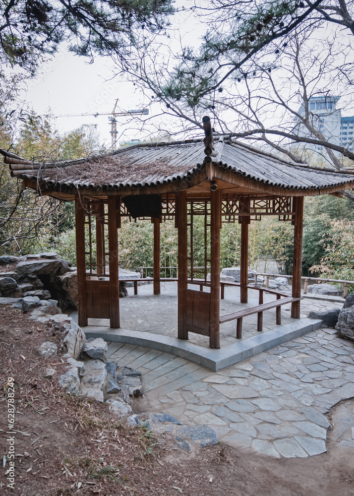 Gazebo in Zizhuyuan Park also called Purple or Black Bamboo Park in Haidian District, Beijing, China Gazebo in Zizhuyuan Park also called Purple or Black Bamboo Park in Haidian District, Beijing, China