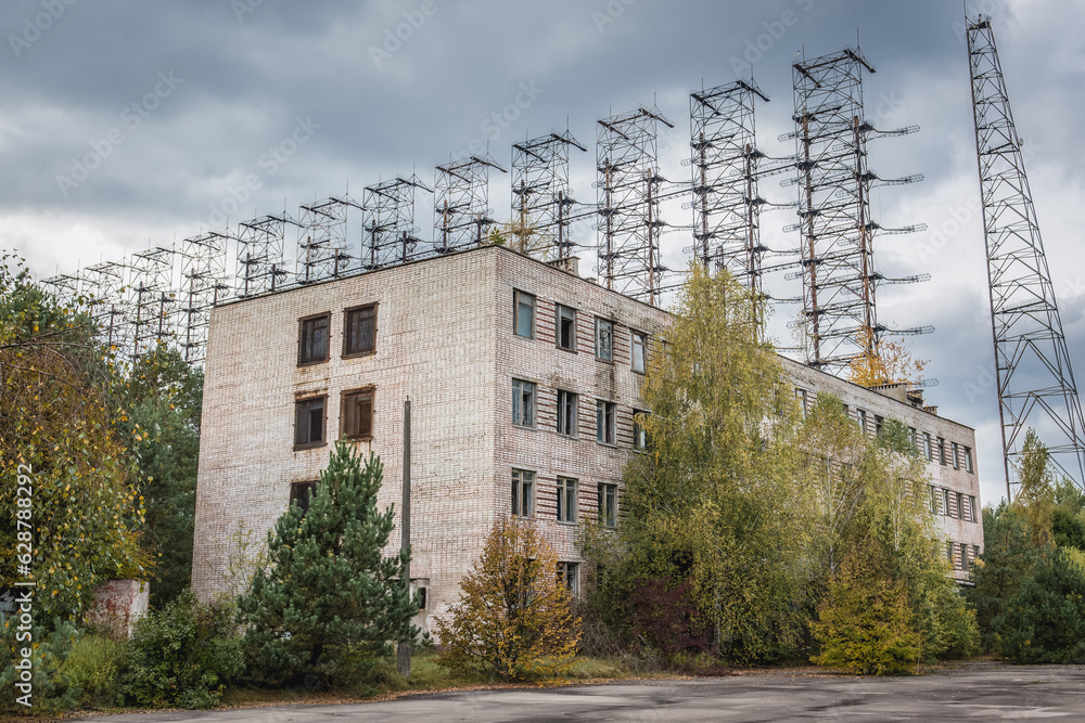 Duga-3 Soviet radar system in Chernobyl Nuclear Power Plant Zone of Alienation, Ukraine Duga-3 Soviet radar system in Chernobyl Nuclear Power Plant Zone of Alienation, Ukraine