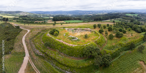 Obraz na płótnie Remains of Castro de Castromaior, an important Archaeological Site in Galicia, Spain w salonie