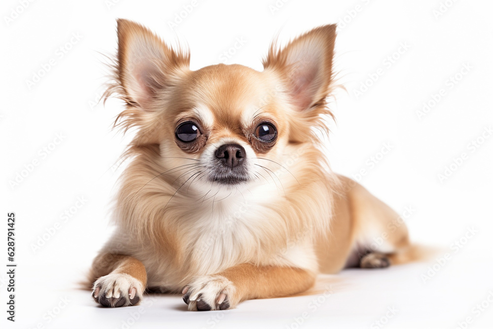 Portrait of Chihuahua dog on white background Portrait of Chihuahua dog on white background