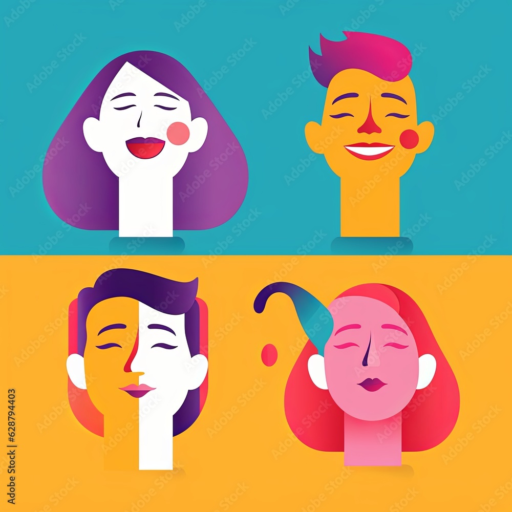 Happy Expression Minimalistic Graphic Design Happy Expression Minimalistic Graphic Design