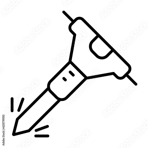 Drilling machine icon