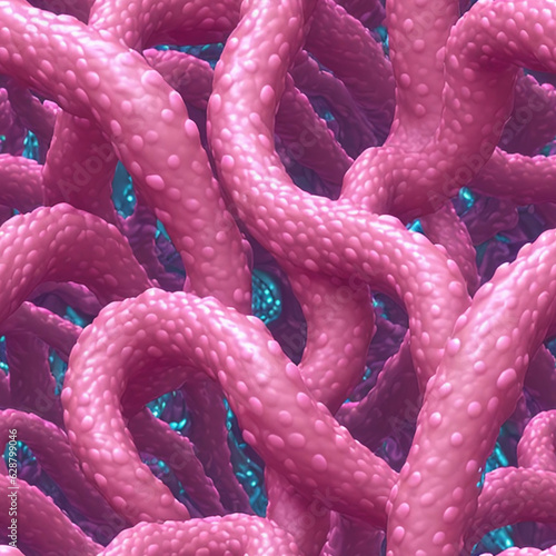 Seamless pattern with tenta...